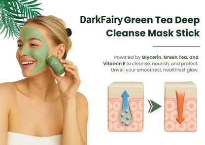 (⏰𝐋𝐢𝐦𝐢𝐭𝐞𝐝 𝐭𝐢𝐦𝐞 𝐝𝐢𝐬𝐜𝐨𝐮𝐧𝐭 𝐋𝐚𝐬𝐭 𝟑𝟎 𝐦𝐢𝐧𝐮𝐭𝐞𝐬⏰) 🔥DarkFairy Green Tea Deep Cleanse Mask Stick ACE 1