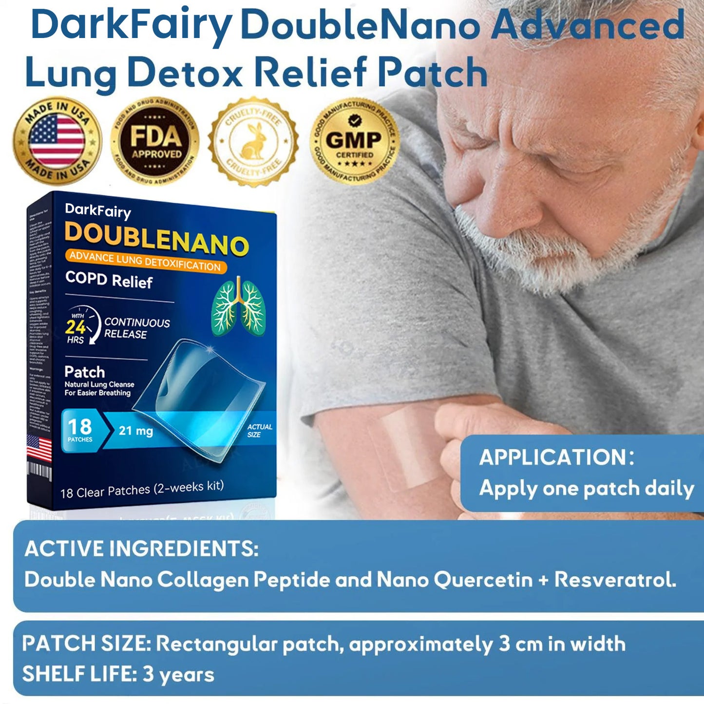 ✅FDA Approved DarkFairy  COPD Relief Patch（⏰🔥Limited time discount – Last 30 minutes!）